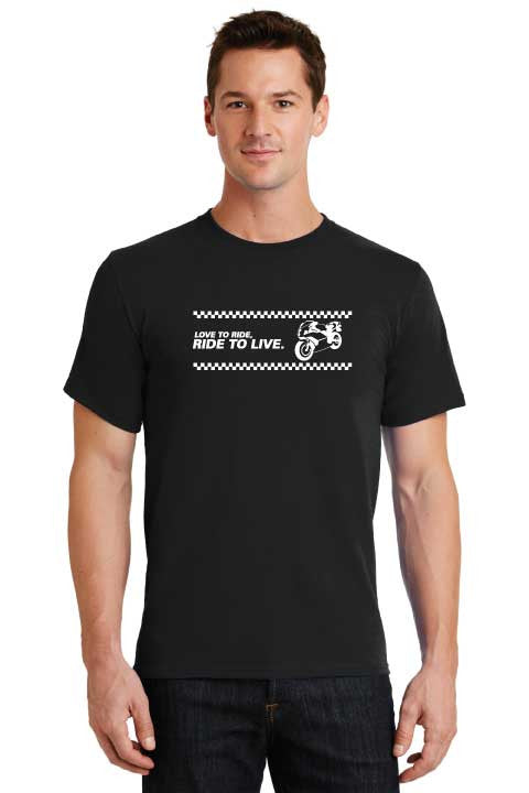Love To Ride Ride To Live Sportbike T-Shirt
