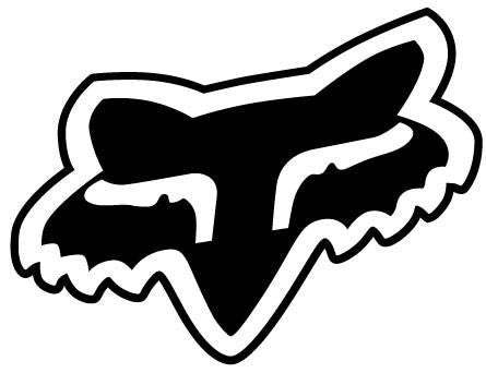 Solid Fox Head Decal