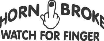 Horn Broke Decal 1