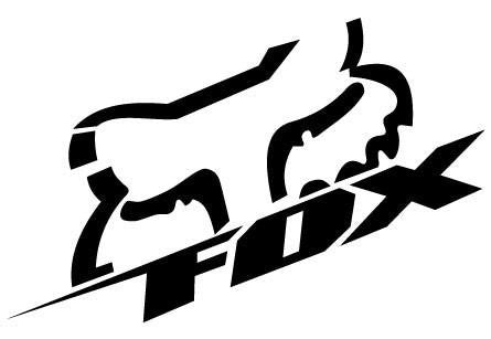 Slanted Fox Head Decal