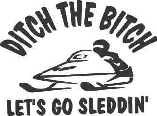 Let's Go Sleddin' Decal
