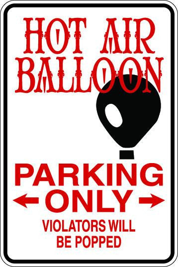 Hot Air Balloon Sublimated Aluminum Magnet