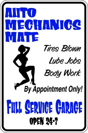 Auto Mechanics Mate Sublimated Aluminum Magnet
