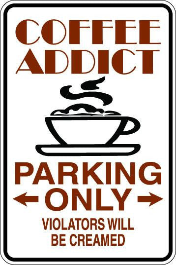 Coffee Addict Sublimated Aluminum Magnet