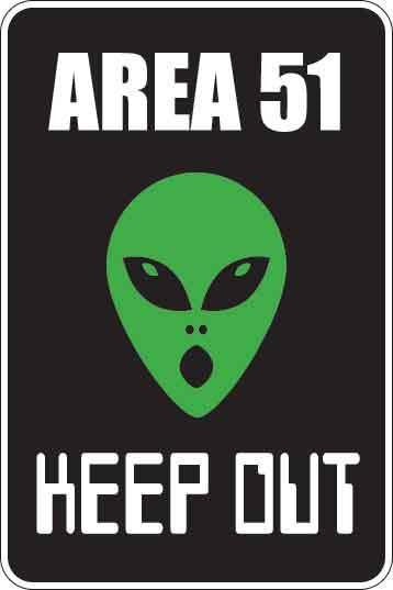 Area 51 Sign Decal