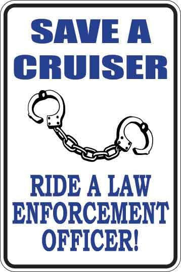 Save A Cruiser Sign Decal