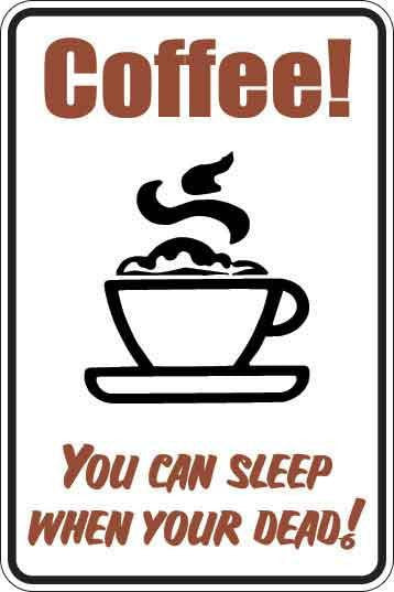 Coffee Sign Decal