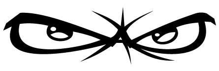No Fear Eyes Decal 1