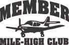 Member Mile High Club Decal 1