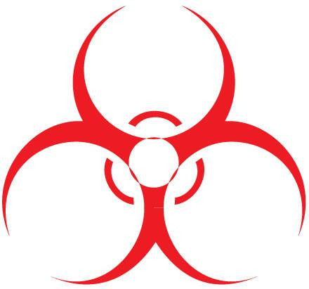 Biohazard Symbol Decal