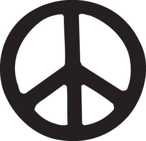 Peace Sign Decal