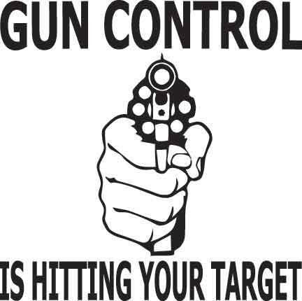 Gun Control Is Hitting Your Target Decal