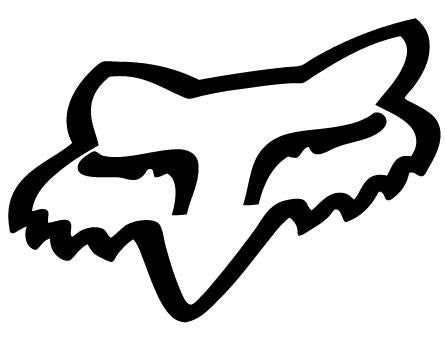 Fox Head Outline Decal