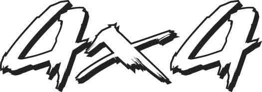4x4 Decal