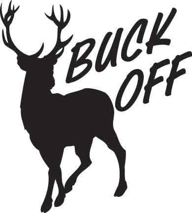 Buck Off Decal