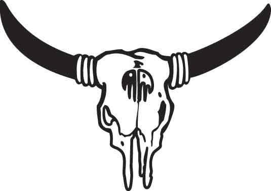Cow Skull Decal
