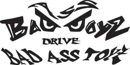 Bad Ass Boys Drive Bad Ass Toys Decal 1