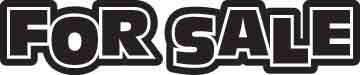 For Sale Decal