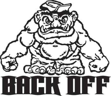Back Off Decal