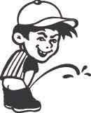 Boy Peeing Decal 5