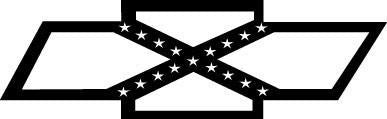 Confederate Flag Chevy Decal