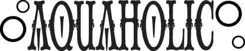 Aquaholic Decal