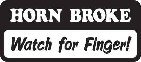 Horn Broke Decal 2