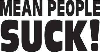 Mean People Suck Decal 1