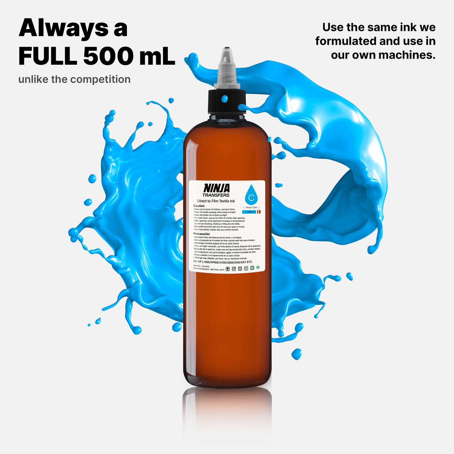 Premium DTF Cyan Ink