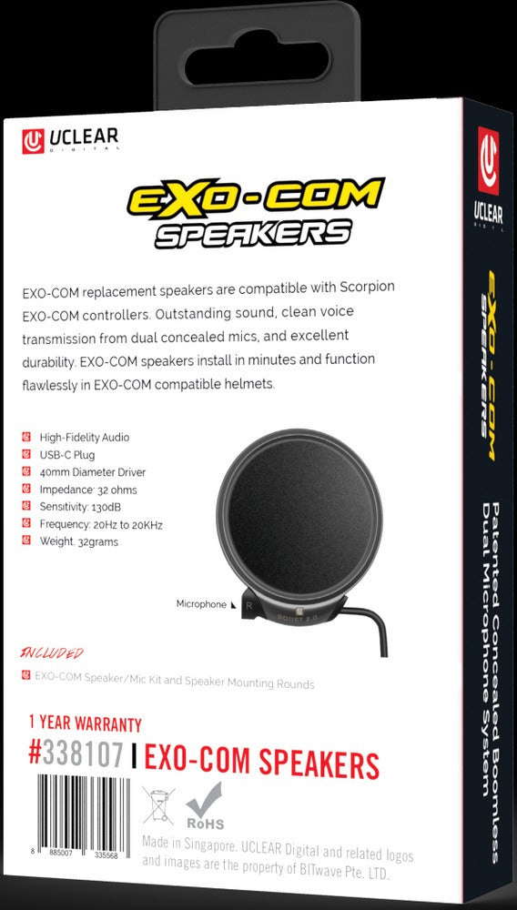 Exo-Com Replacement Speaker/Mic Kit - UClear - 338107