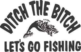 Let's Go Fishing Decal