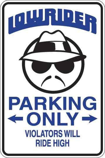 Pro Riders Only Sign Lowrider Parking Only Sign Decal – Revelation Graphics And Apparel