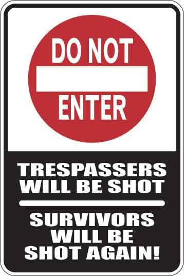 Do Not Enter Sign Decal 1