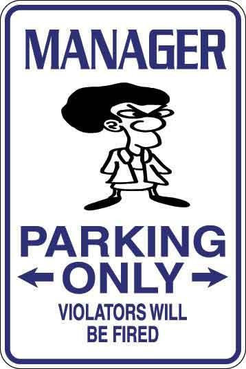 Manager Parking Only Sign Decal – Revelation Graphics And Apparel
