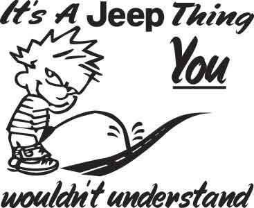 It's A Jeep Thing Decal 1