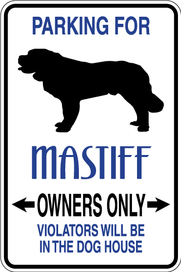Mastiff Parking Only Sign Decal – Revelation Graphics And Apparel
