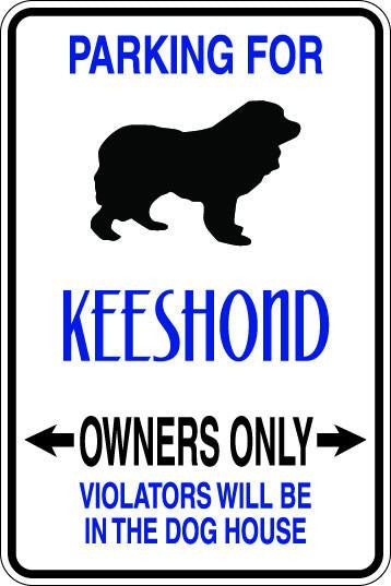 Keeshond Owners Only Sublimated Aluminum Magnet