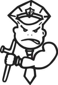 Police Man Decal