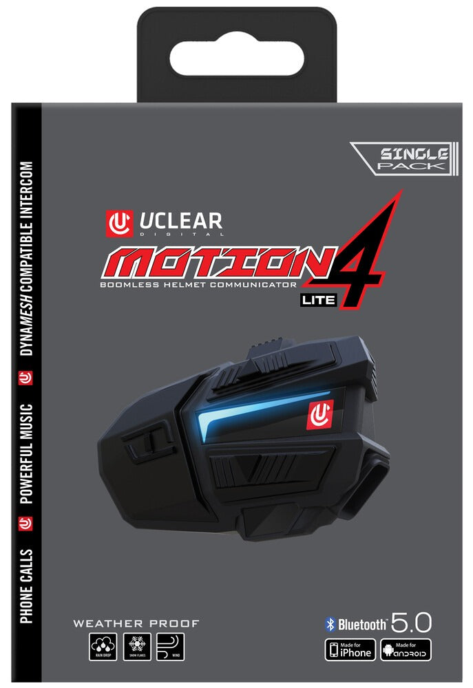Motion 4 Lite Bluetooth Communicator - UClear - 180507