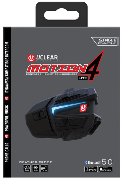 Motion 4 Lite Bluetooth Communicator - UClear - 180507
