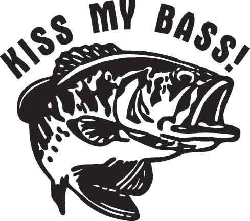 Kiss My Bass Decal 1