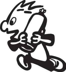 Boy Running Decal