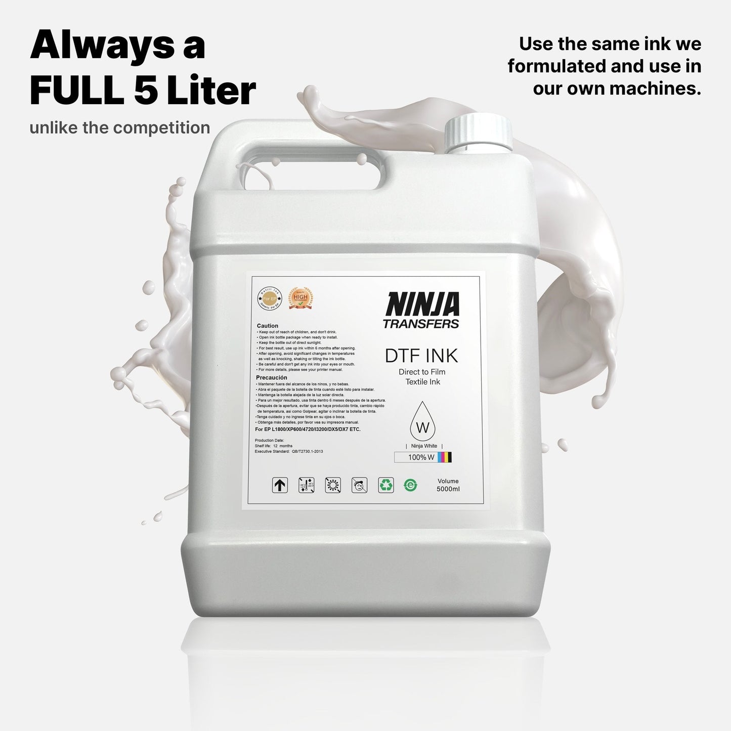 Premium DTF Ink 5 Liters