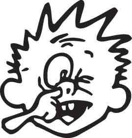 Boy Picking Nose Decal