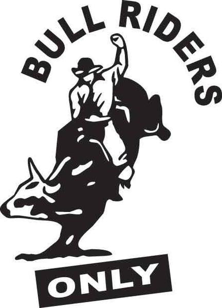 Bull Riders Only Decal – Revelation Graphics And Apparel