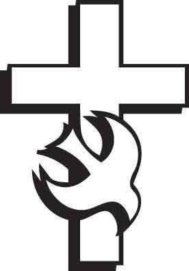 Cross With Dove Decal